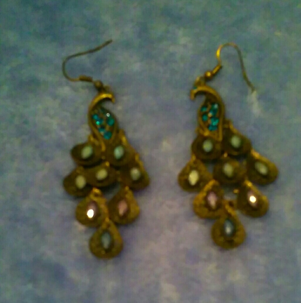 Peacock  earrings